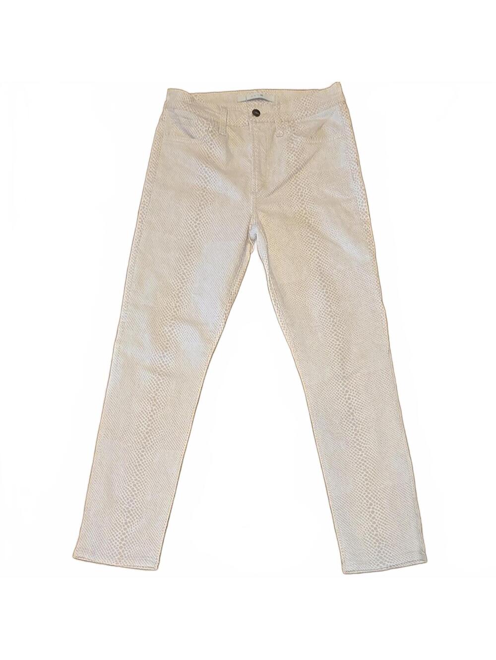 Joe's Jeans White Tan Snakeskin Print Jeans Size 27 US 4